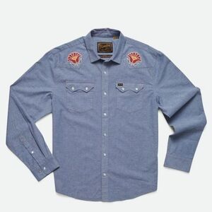 Howler Brothers Crosscut Deluxe Western Pearl Snap Embroidered Shirt